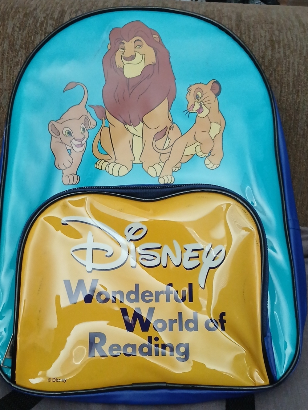 Vintage Disney Lion King Wonderful World Of Reading Backpack